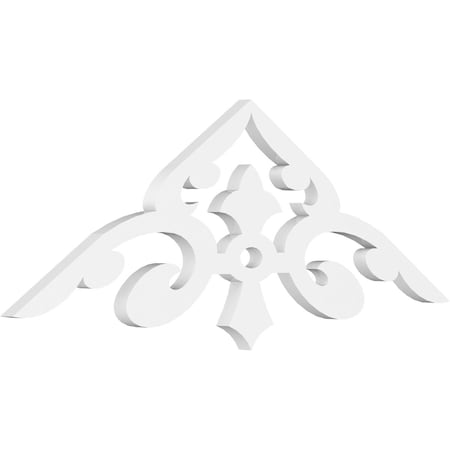 Ekena Millwork Pitch Whitman Architectural Grade PVC Gable Pediment, 36"W x 12"H x 1"P (8/12) GPP036X012X100WHI